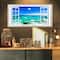 Designart - Open Window to Wavy Ocean - Extra Large Seashore Canvas Art